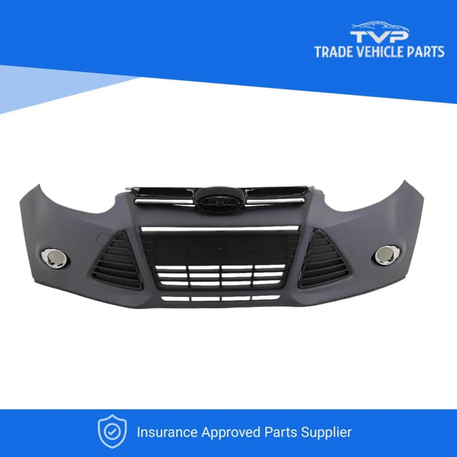 Fits Ford Focus 2011-2014 Front Bumper Kit Complete Primed For Models With Fog Lamps - image 2