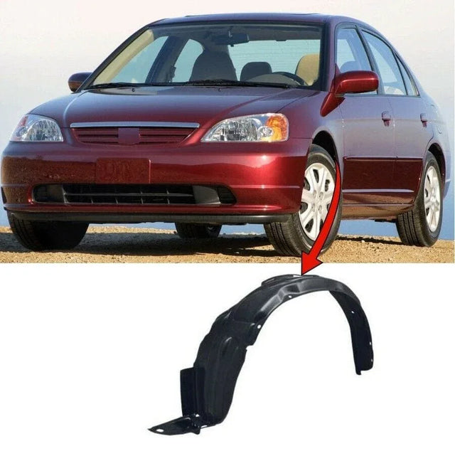 Fits Honda Civic 2001-2005 Front Wing Arch Liner Splash Guard Left Fits Type R Also - image 2