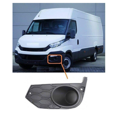 Fits Iveco Daily 2014- Front Bumper Fog Grille Without Fog Lamp Hole Mat Black Passenger Side