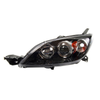 Fits Mazda Mazda3 2004-2009 Headlight Hatch Not Saloon Black Bezel Left thumbnail