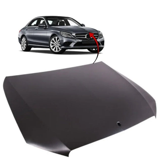 Fits Mercedes C-Class W205 S205 C205 2014-2018 Bonnet Primed Steel - image 2