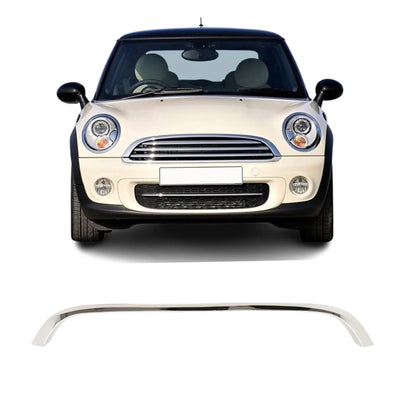 Fits Mini Cooper / One 2011-2014 Front Bumper Upper Grille Chrome Trim Fits Aero Too - tradevehicleparts.co.uk