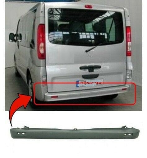 Fits Nissan Primastar 2002-2014 Rear Bumper Centre Section Grey Textured