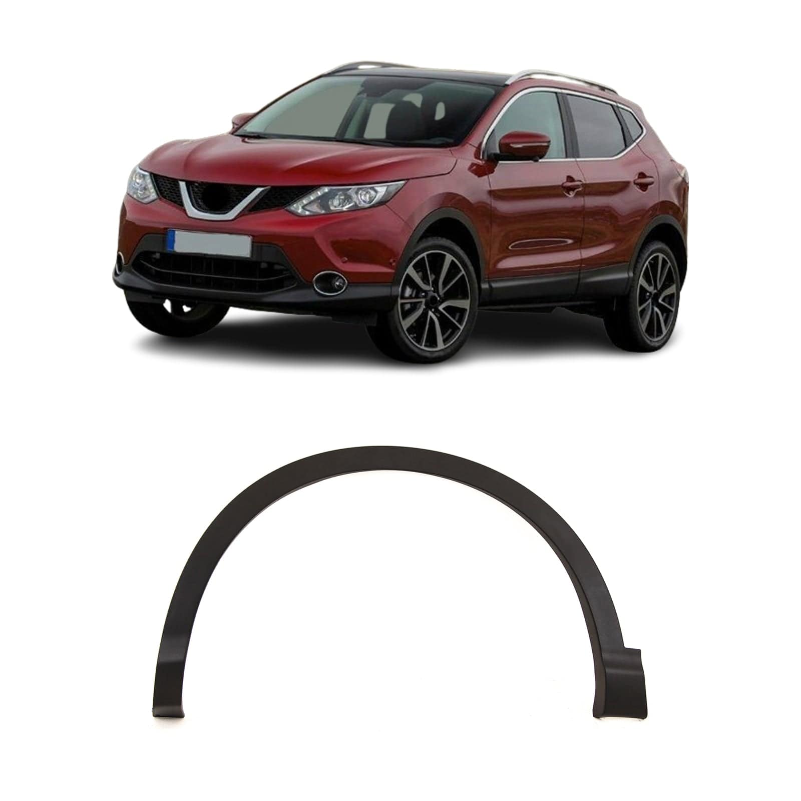 Fits Nissan Qashqai 2014-2021 Front Wing Moulding Trim Passenger Side