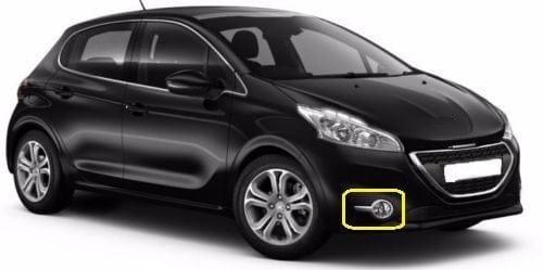 Fits Peugeot 208 2012-2015 Front Bumper Fog Grille Moulding Chrome Driver Side - image 2