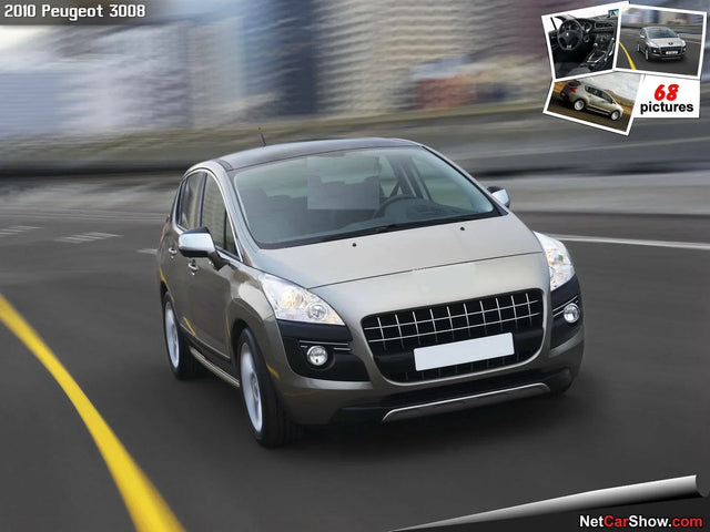 Fits Peugeot 3008 2009-2013 Front Bumper Fog Grille With Hole No Wash Jet Holes Left - image 2