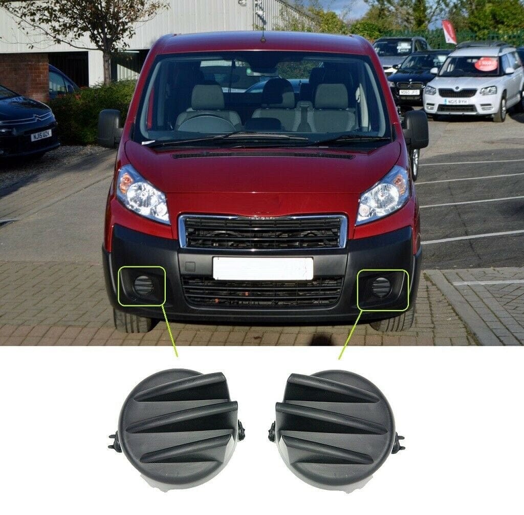 Fits Peugeot Expert 2004-2016 Front Bumper Fog Lamp Cover Pair Left & Right Side