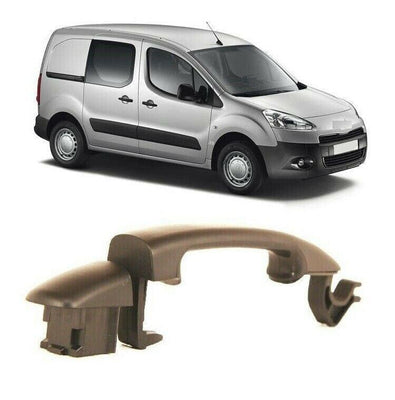Fits Peugeot Partner 2008- Door Handle Front Left Rear Left & Right W/O Key Primed - tradevehicleparts.co.uk