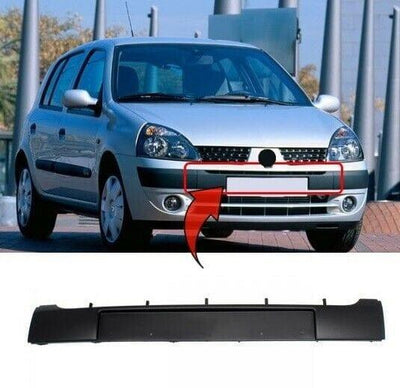 Fits Renault Clio 2001-2005 Front Bumper Moulding Centre Section - tradevehicleparts.co.uk