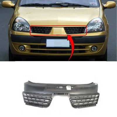 Fits Renault Clio Mk2 2001-2005 Front Grille Main Centre - tradevehicleparts.co.uk