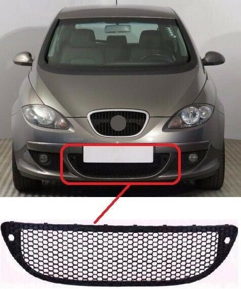 Fits Seat Altea 2004-2009 Front Bumper Grille Lower Centre