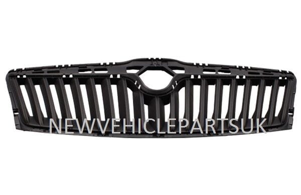 Fits Skoda Octavia 2009-2013 Front Main Centre Grille Inner Black