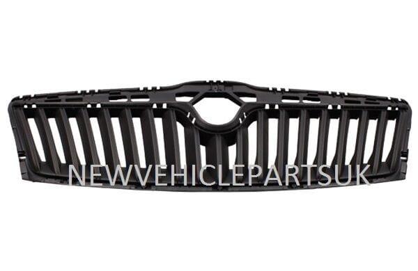 Fits Skoda Octavia 2009-2013 Front Main Centre Grille Inner Black - image 2