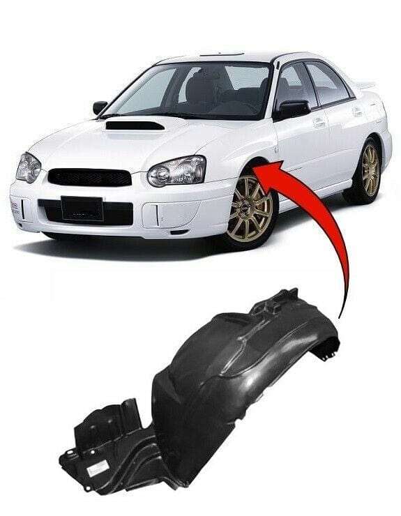 Fits Subaru Impreza 2003-2005 Front Wing Arch Liner Splash Guard Passenger Side Only Fits Saloon Models