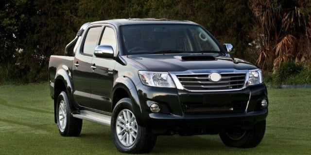 Fits Toyota Hilux 2012-2016 Front Bumper No Flare Holes With Grille Mat Dark Grey - image 2