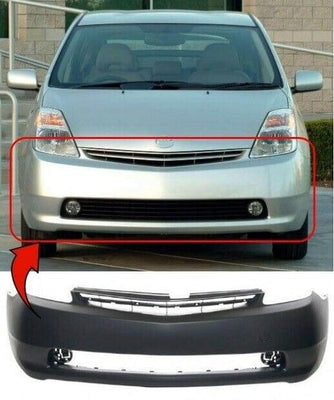 Fits Toyota Prius 2003-2009 Front Bumper Mat Black No Pdc Or Washer Holes - tradevehicleparts.co.uk