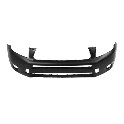 Fits Toyota Rav-4 Estate 2006-2009 Front Bumper Primed With Round Fog Lamp Hole No Wing Extensions - tradevehicleparts.co.uk