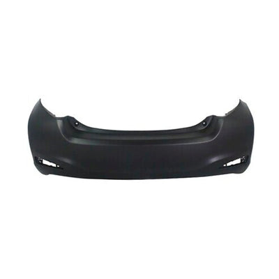Fits Toyota Yaris 2011-2014 Rear Bumper Black - tradevehicleparts.co.uk