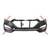 Fits Tucson 2015-2020 Front Bumper Non Primed & Lamp Wash Holes & Cuting Marks thumbnail