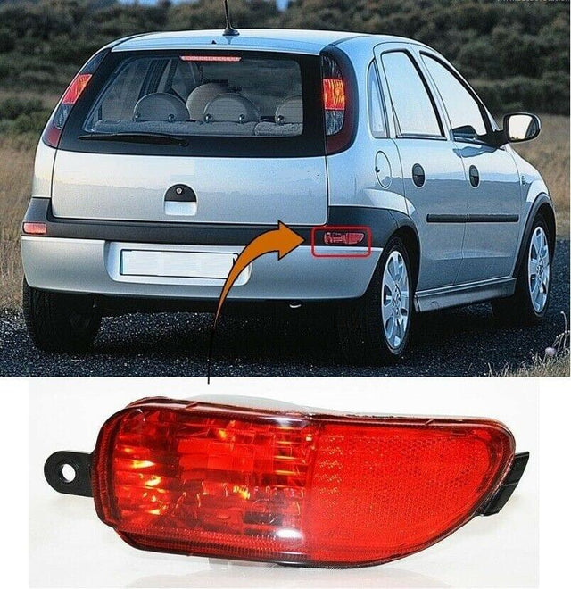 Fits Vauxhall Corsa Hatchback 2001-2003 Rear Fog Light Lamp Driver Side - image 2