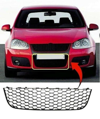 Fits VW Golf Mk5 2004-2008 Front Bumper Grille Centre Gti/Gt Sport - tradevehicleparts.co.uk