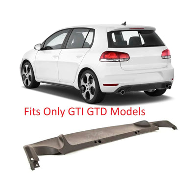Fits Vw Golf Mk6 GTI/GTD 2009-2012 Rear Bumper Spoiler Diffuser Dual Exhaust Mat Black - tradevehicleparts.co.uk