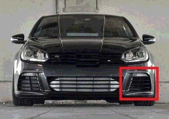 Fits VW Golf Mk6 R20 2009-2012 Front Bumper Fog Grille Air Vent Trim Passenger Side - image 2