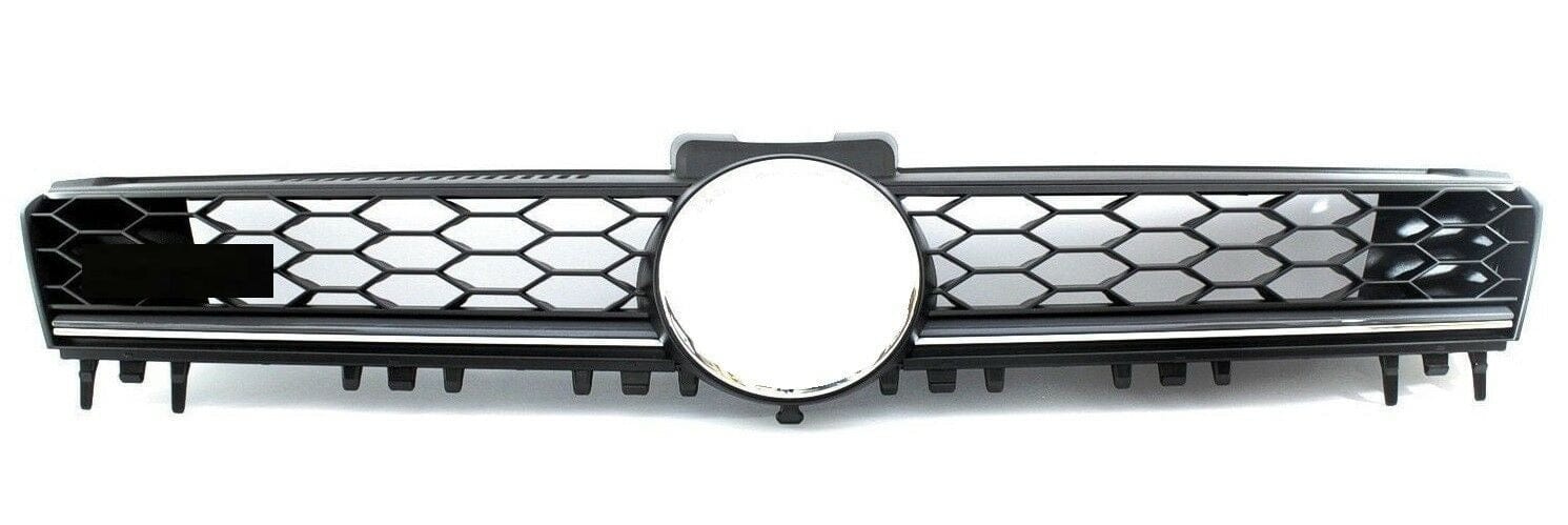 Fits VW Golf Mk7 Gtd 2013-2017 Front Bumper Main Centre Grille With Chrome Moulding
