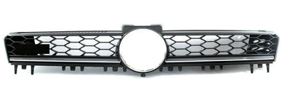 Fits VW Golf Mk7 Gtd 2013-2017 Front Bumper Main Centre Grille With Chrome Moulding - tradevehicleparts.co.uk