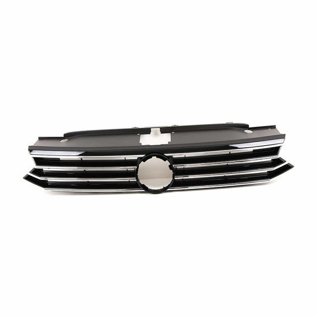 Fits VW Passat 2015- Front Main Grille Black With Chrome Slats - image 4