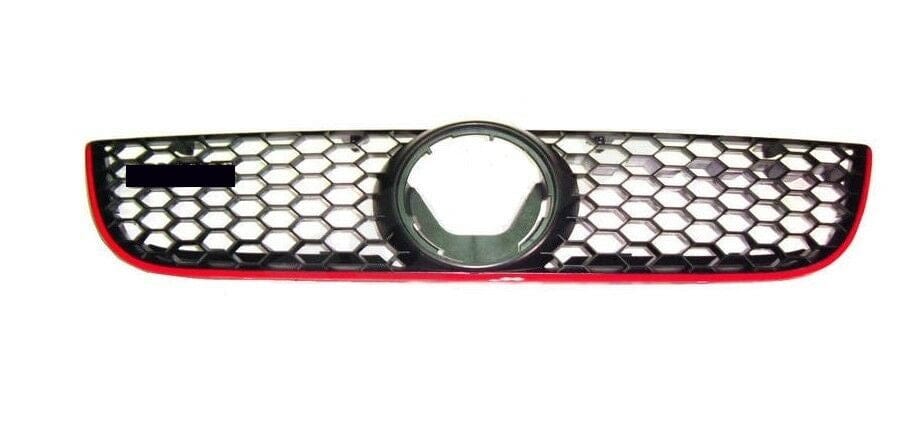 Fits VW Polo GTI 2005-2009 Front Bumper Centre Grille With Red Trim & GTI Logo