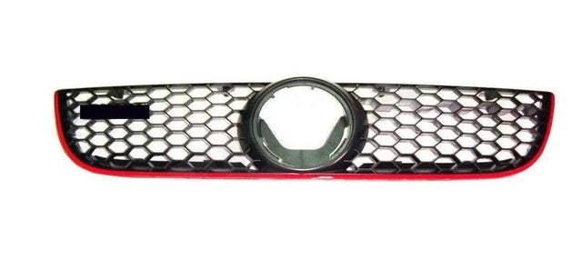 Fits VW Polo GTI 2005-2009 Front Bumper Centre Grille With Red Trim - image 2