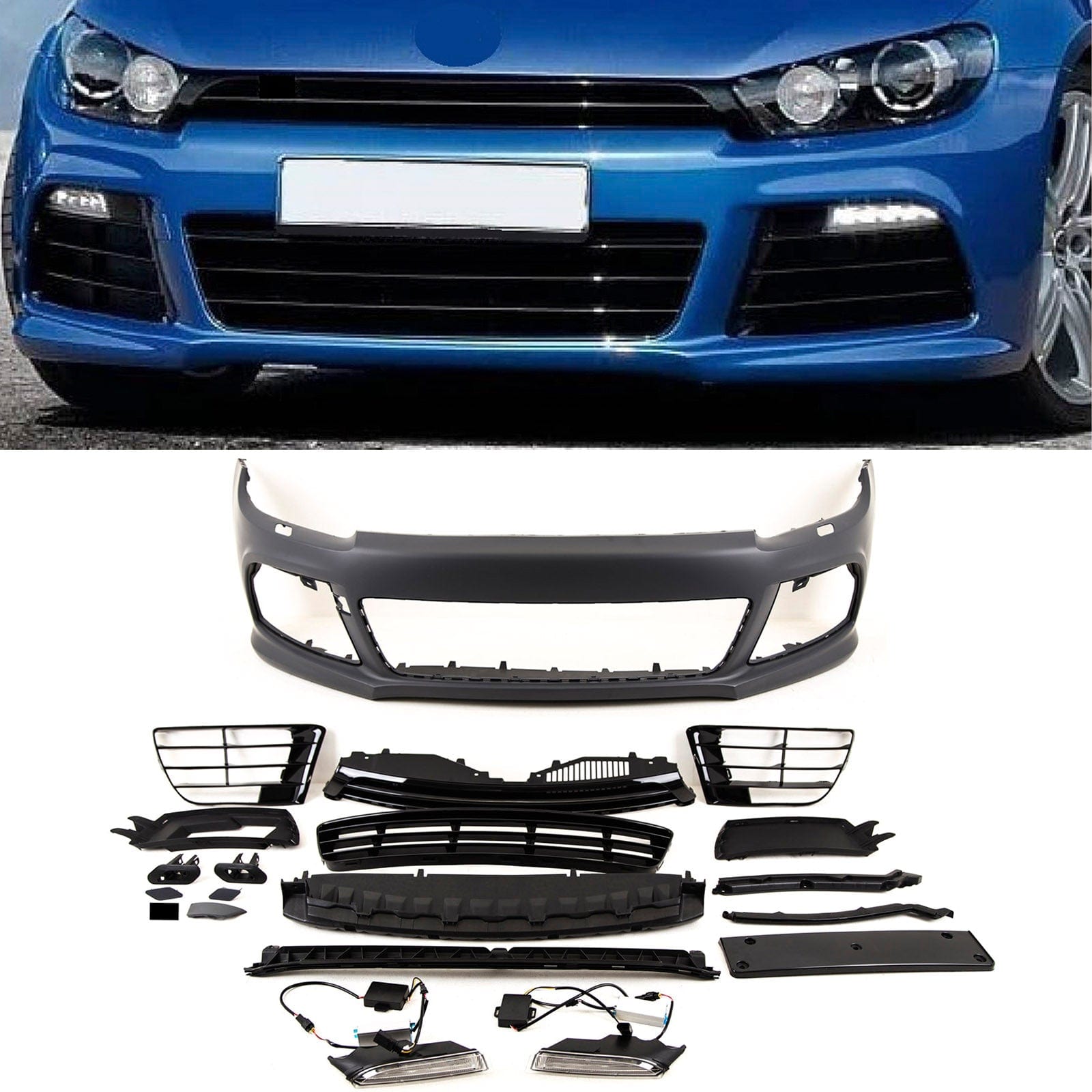 Fits VW Scirocco R 2009-2014 Front Bumper Primed Complete