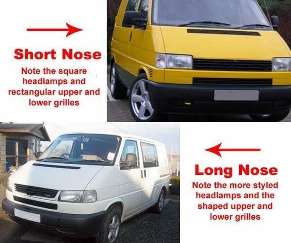 Fits VW Transporter T4 1997-2003 Front Bumper Black Textured With Fog Holes Short Nose Only - image 2