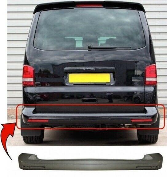 Fits VW Transporter T5.1 2012-2015 Rear Bumper Primed No Pdc Holes - image 2