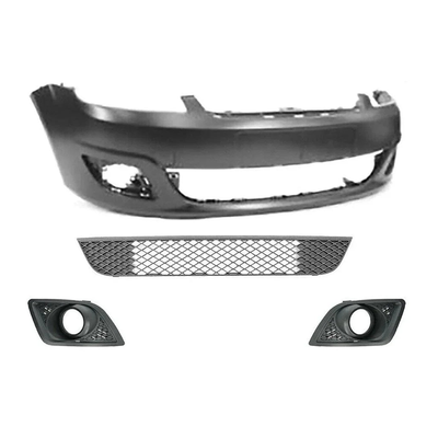 Fits Ford Fiesta Mk6 2005-2008 Front Bumper Kit Primed With Lower Centre Grille & Fog Grilles