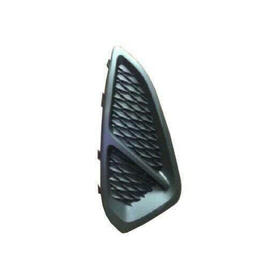 Fits Ford Fiesta Mk8 2017- Front Bumper Fog Grille Without Fog Lamp Hole Outer Section Mat Black Driver Side