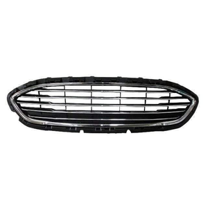 Fits Ford Fiesta Mk8 2017- 2021 Front Grille Slatted Type With Chrome Slats & Chrome Surround Standard Models Petrol