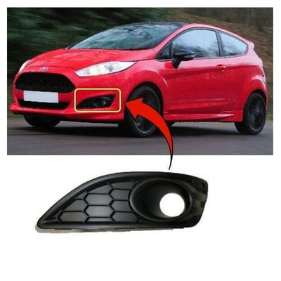 Fits Ford Fiesta Zetec S 2013- Front Bumper Fog Grille With Fog Hole Passenger Side