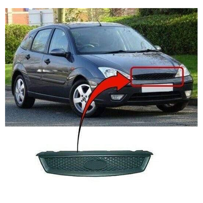 Fits Ford Focus 2005-2008 Front Upper Centre Grille Black 