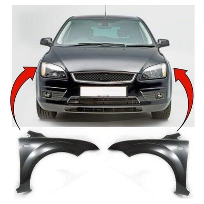 Fits Ford Focus 2005-2008 Front Wing Primed Pair Left & Right Does Not Fit ST Models
