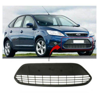 Fits Ford Focus 2008-2011 Front Bumper Main Centre Grille With Black Frame