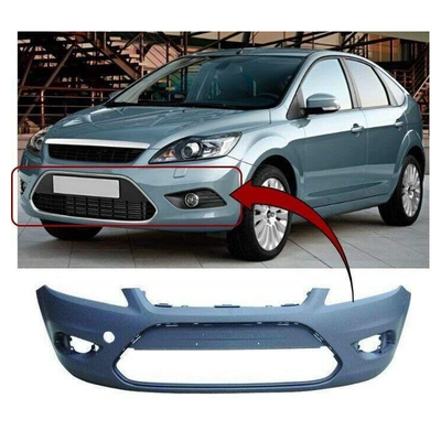 Fits Ford Focus 2008-2012 Front Bumper Primed No Pdc Or Washer Holes