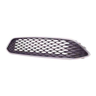 Fits Ford Focus 2014-2018 Centre Front Main Grille Rhombus Style Mat Chrome - tradevehicleparts.co.uk
