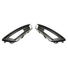 Fits Ford Focus 2014- Front Bumper Fog Grille With Chrome Moulding Pair Left & Right thumbnail