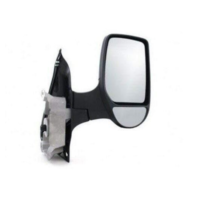 Fits Ford Transit 2000-2014 Door Wing Mirror Manual Black Short Arm Driver Side