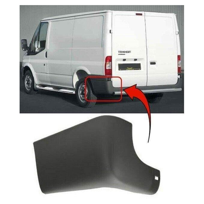 Fits Ford Transit Mk6 2000-2006 Rear Bumper Corner Cap Mat Gray Not Long Wheel Base Models Passenger Side 