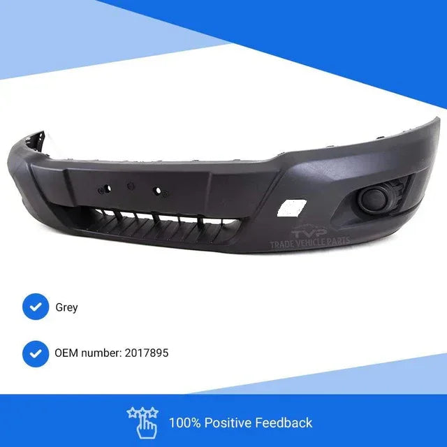 Fits Ford Transit Mk8 2014-2019 Front Bumper Grey Without Tow Eye Cover - image 4