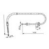 Bosch Handbrake Parking Brake Cable Rear Right 1987482230 thumbnail