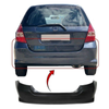 Fits Honda Jazz 2005-2008 Rear Bumper Mat Black Not Sport thumbnail